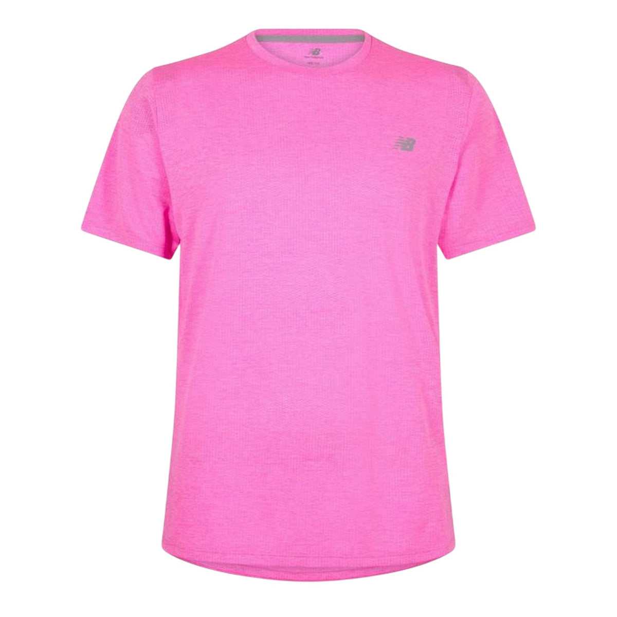 Pink - Front - New Balance Mens Essentials Running T-Shirt