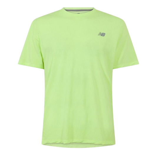 Green - Front - New Balance Mens Essentials Running T-Shirt