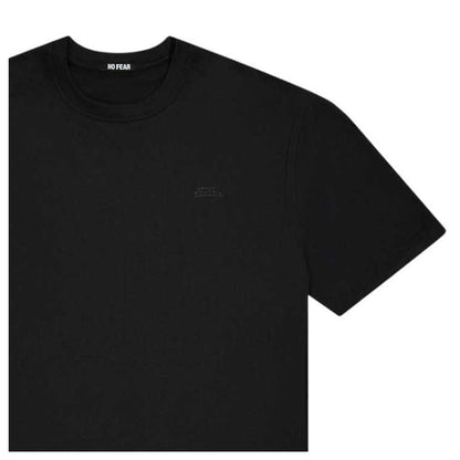 Black - Side - No Fear Mens Logo Cotton T-Shirt