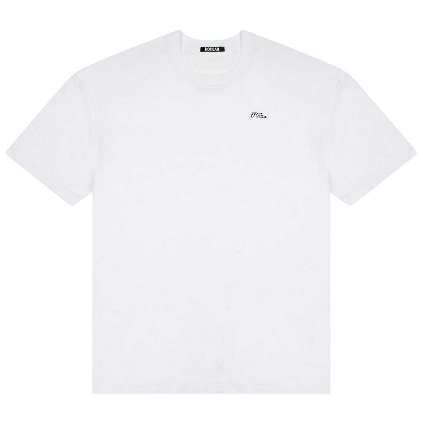 White - Front - No Fear Mens Logo Cotton T-Shirt