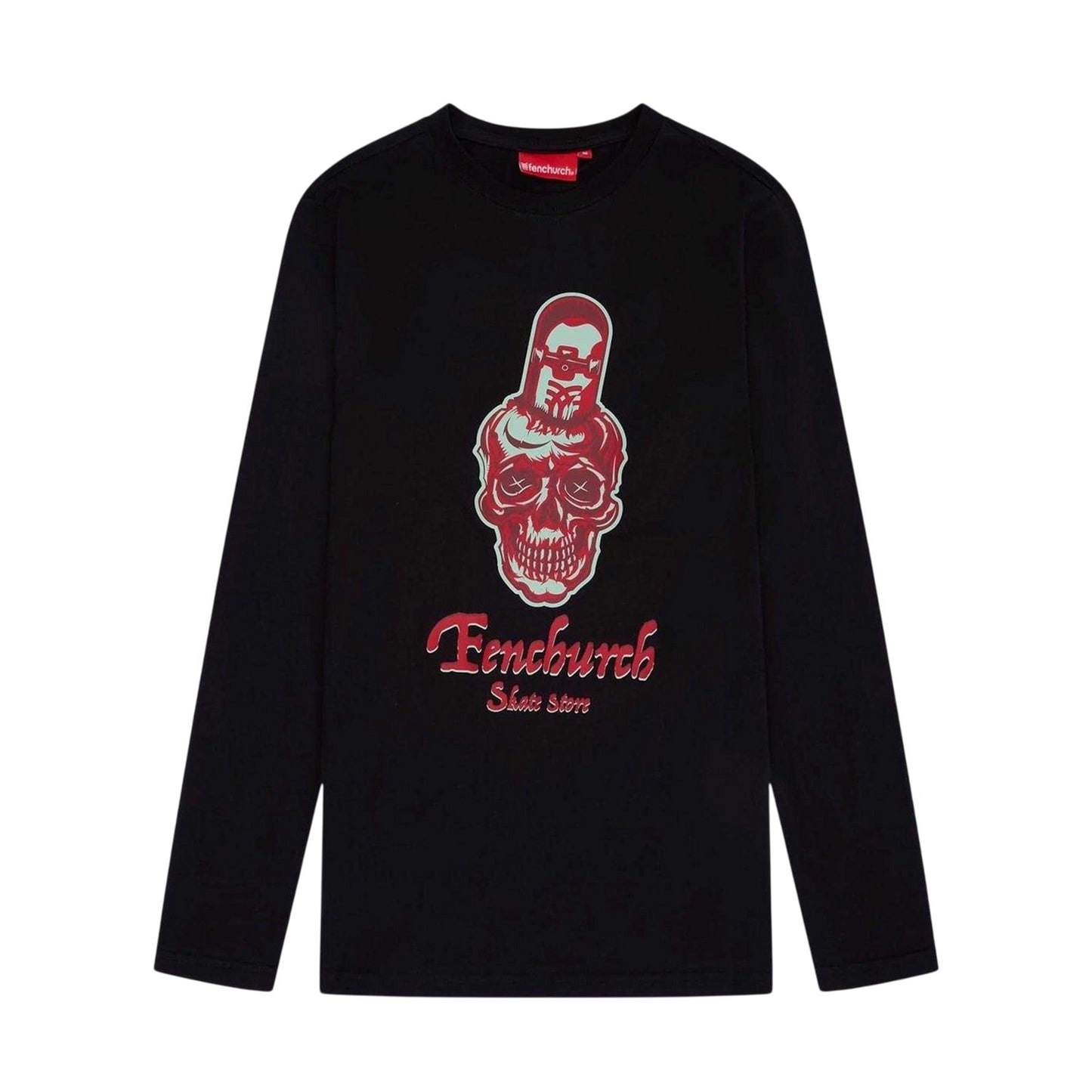 Black - Front - Fenchurch Unisex Adult Canon Long-Sleeved T-Shirt