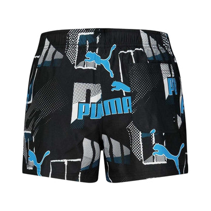 Blue - Back - Puma Mens Comic Slim Swim Shorts