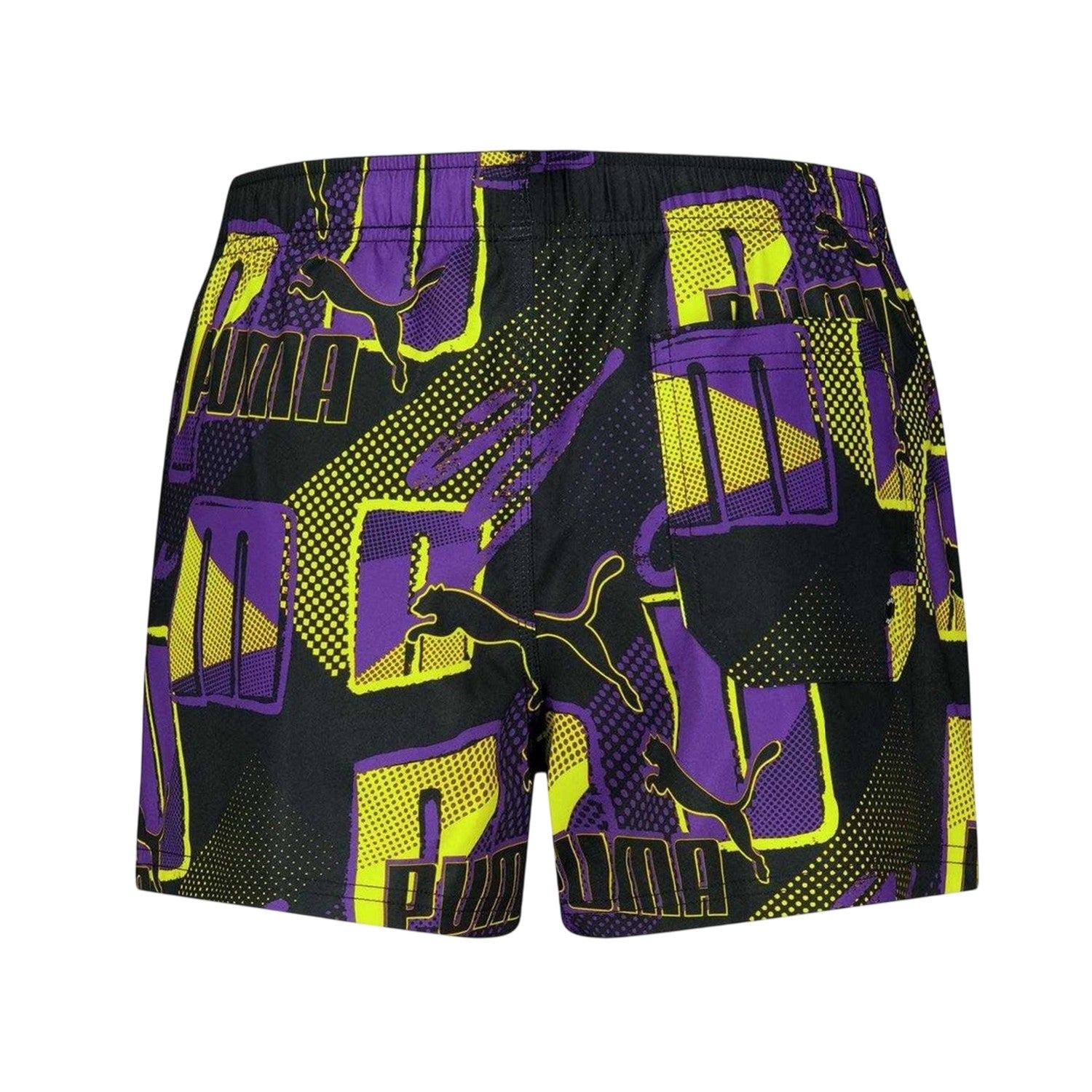 Violet Purple - Back - Puma Mens Comic Slim Swim Shorts