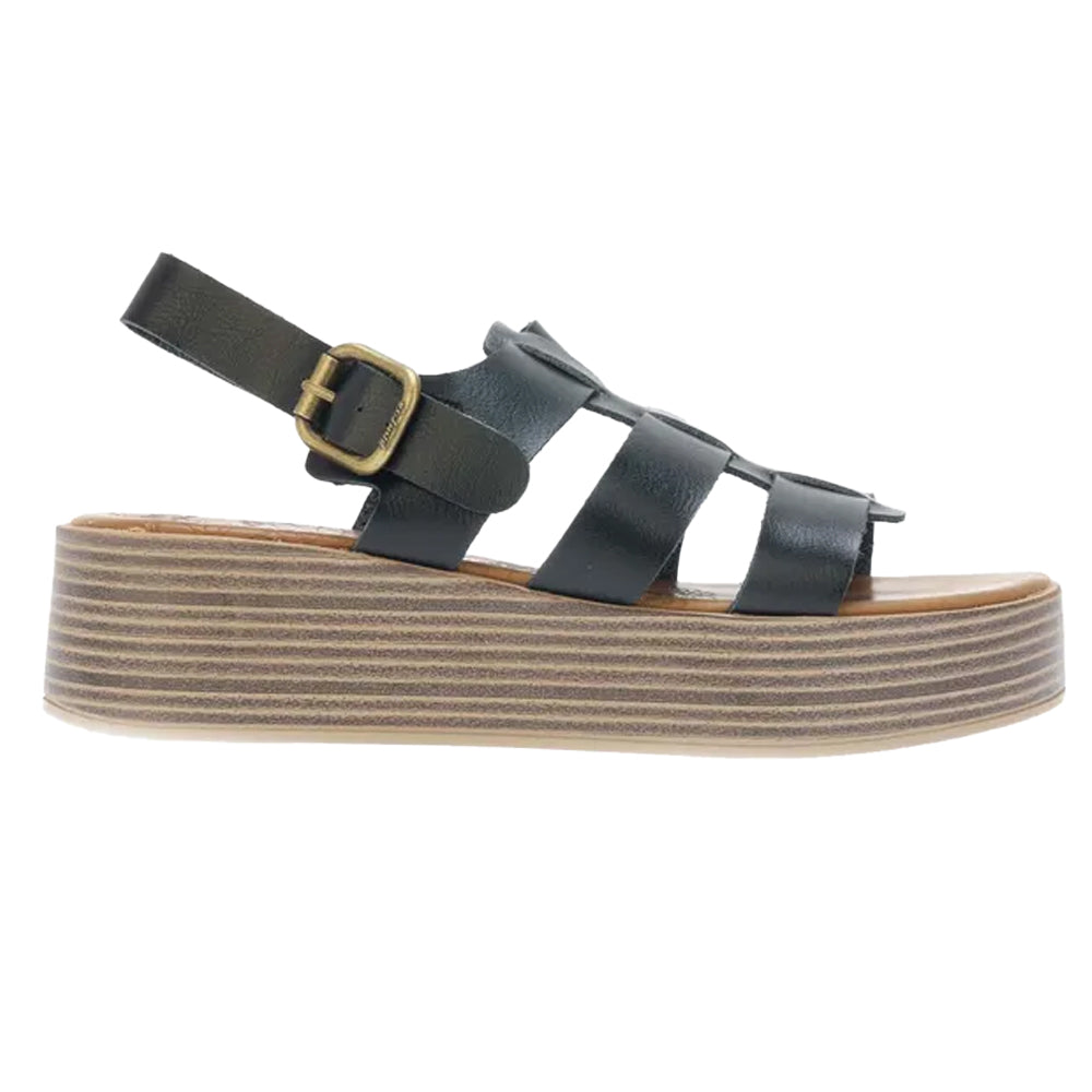Black - Back - Blowfish Womens-Ladies Malibu London-B Platform Sandals
