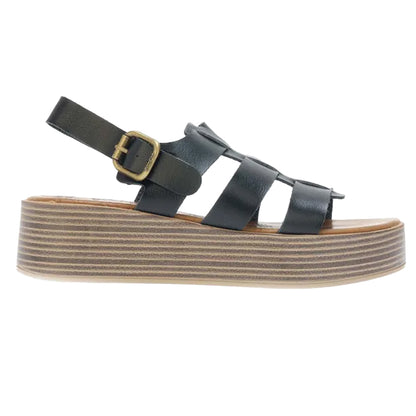 Black - Back - Blowfish Womens-Ladies Malibu London-B Platform Sandals