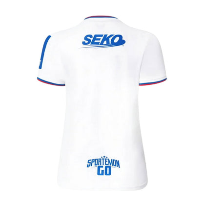 White-Red - Back - Castore Womens-Ladies 2023 Rangers FC Away Shirt