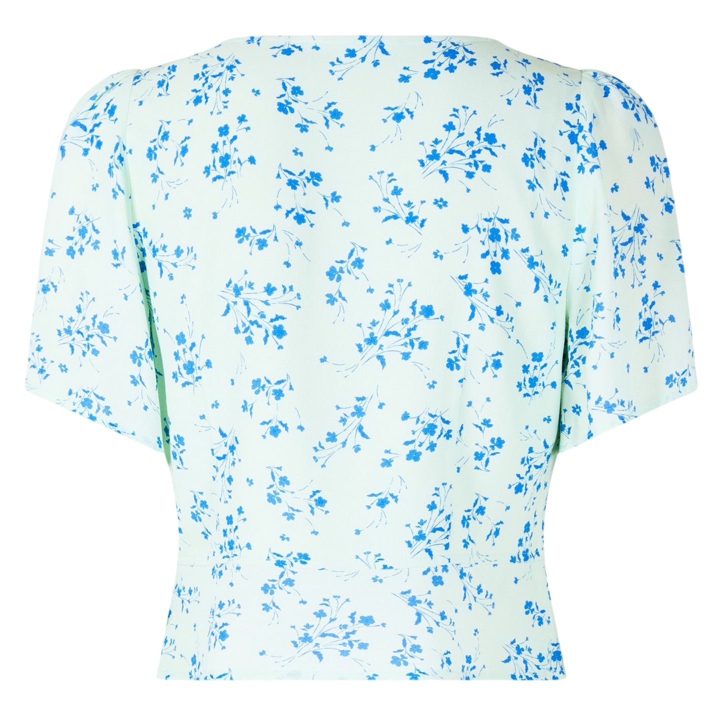 Seaglass - Back - Jack Wills Womens-Ladies Keyhole Regular Short-Sleeved Blouse