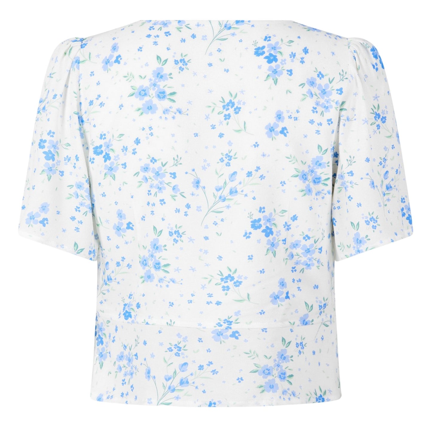 White - Back - Jack Wills Womens-Ladies Keyhole Regular Short-Sleeved Blouse