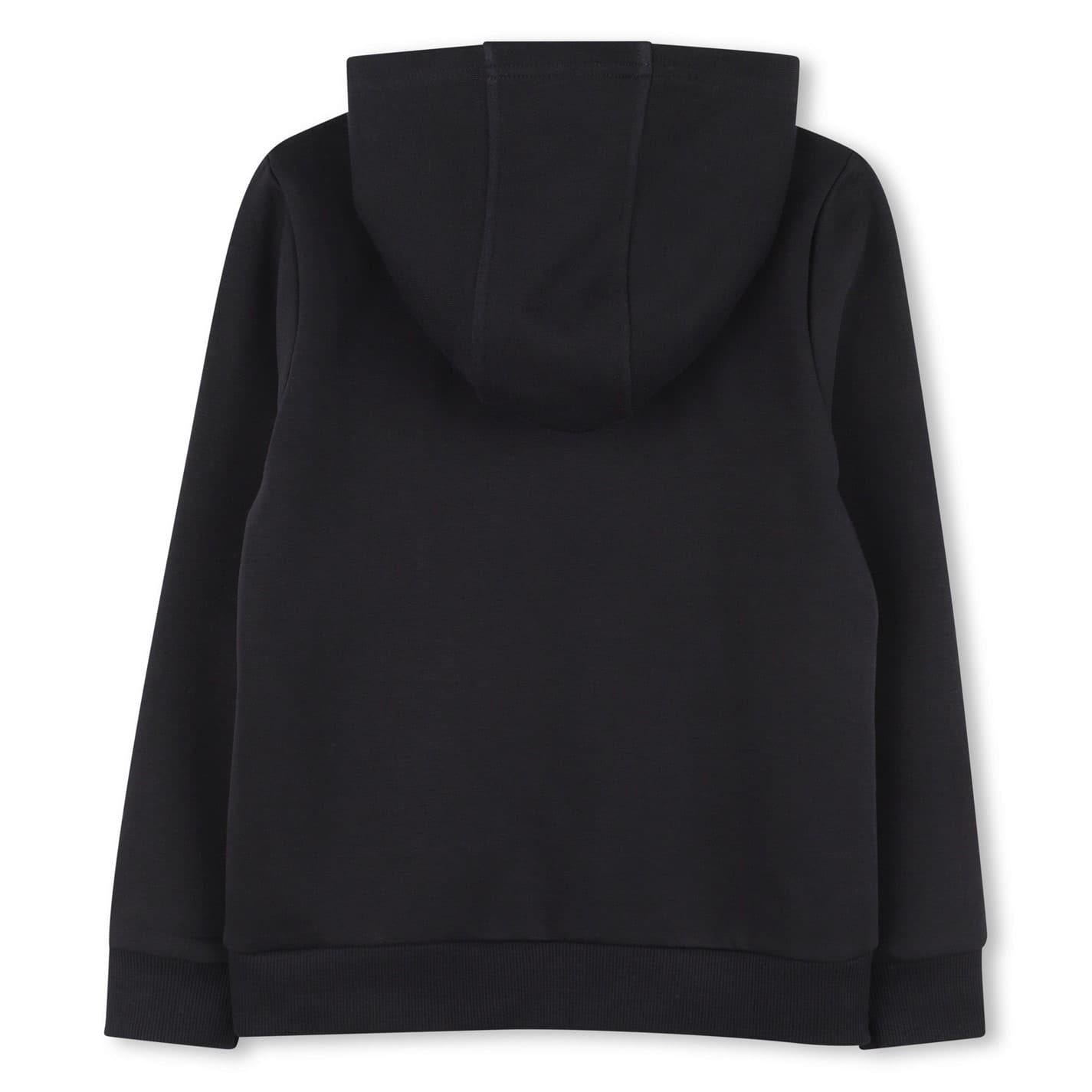 Black - Back - Boss Childrens-Kids Line Hoodie