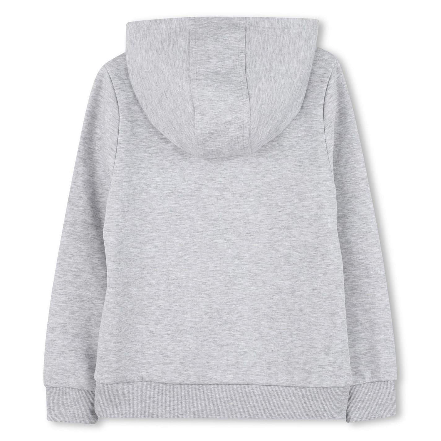 Grey - Back - Boss Childrens-Kids Line Hoodie