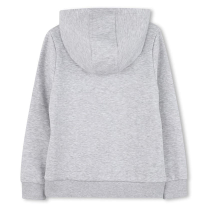 Grey - Back - Boss Childrens-Kids Line Hoodie