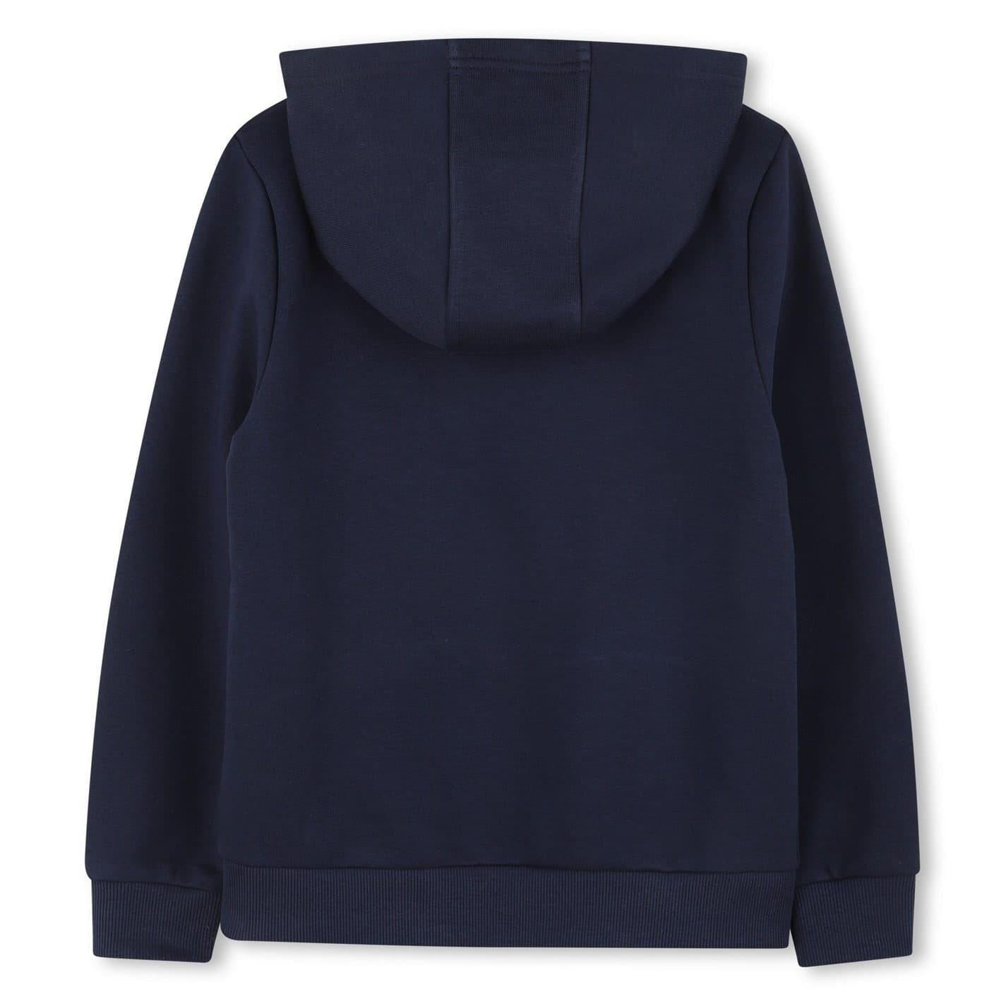 Navy - Back - Boss Childrens-Kids Line Hoodie