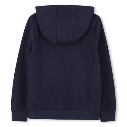 Navy - Back - Boss Childrens-Kids Line Hoodie