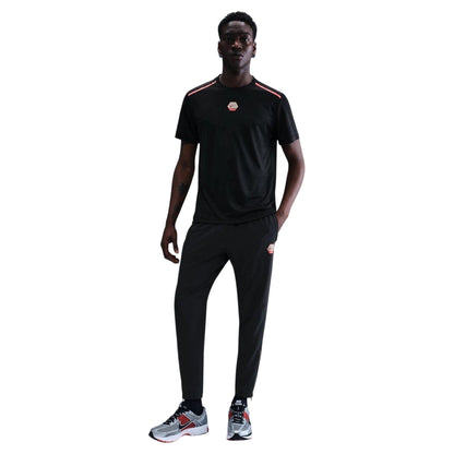 Black-Red - Side - Nike Mens City Side Running T-Shirt