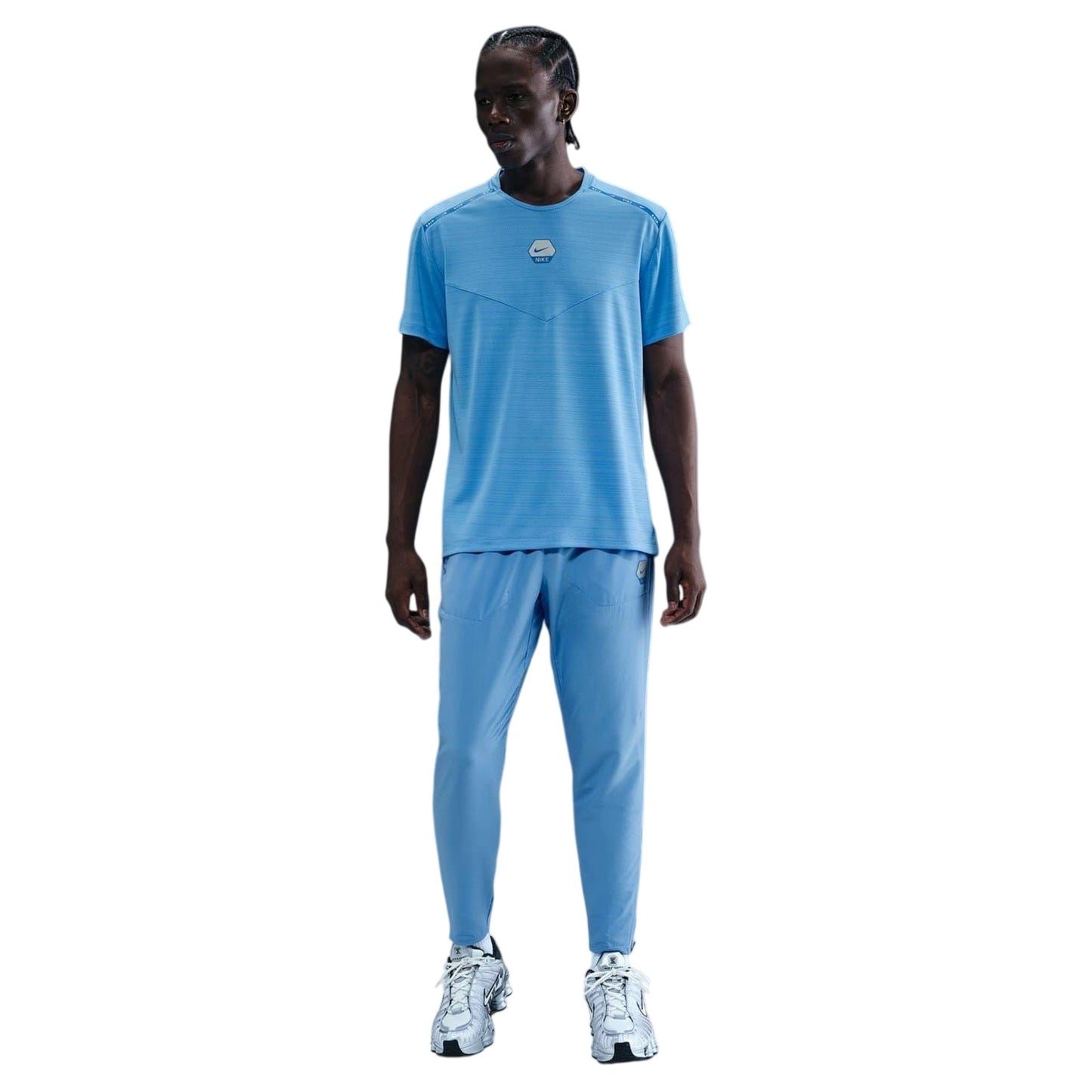 University Blue - Side - Nike Mens City Side Running T-Shirt
