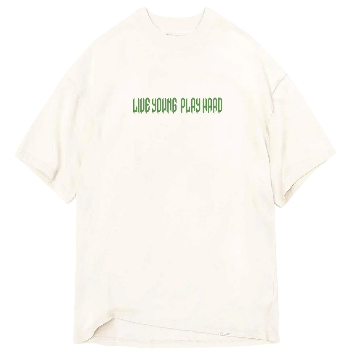 White - Front - LY Unisex Adult Oversized T-Shirt