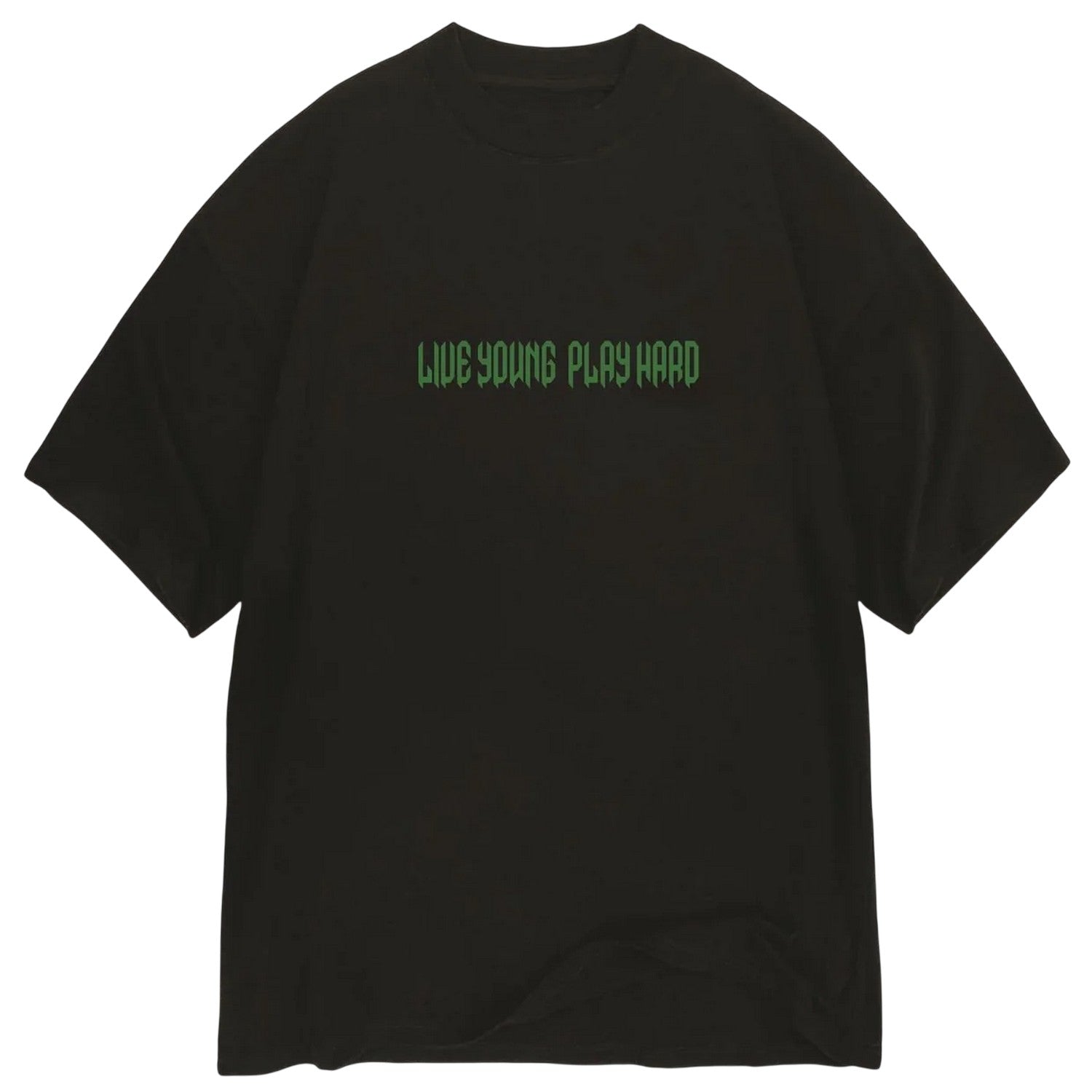 Black - Front - LY Unisex Adult Oversized T-Shirt
