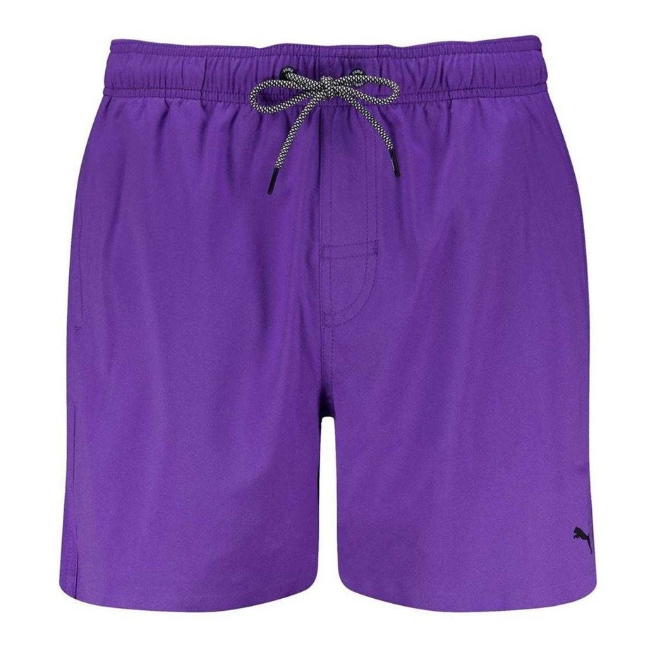 Violet - Front - Puma Mens Logo Swim Shorts