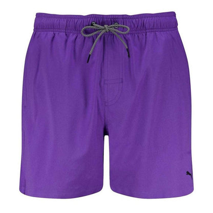 Violet - Front - Puma Mens Logo Swim Shorts