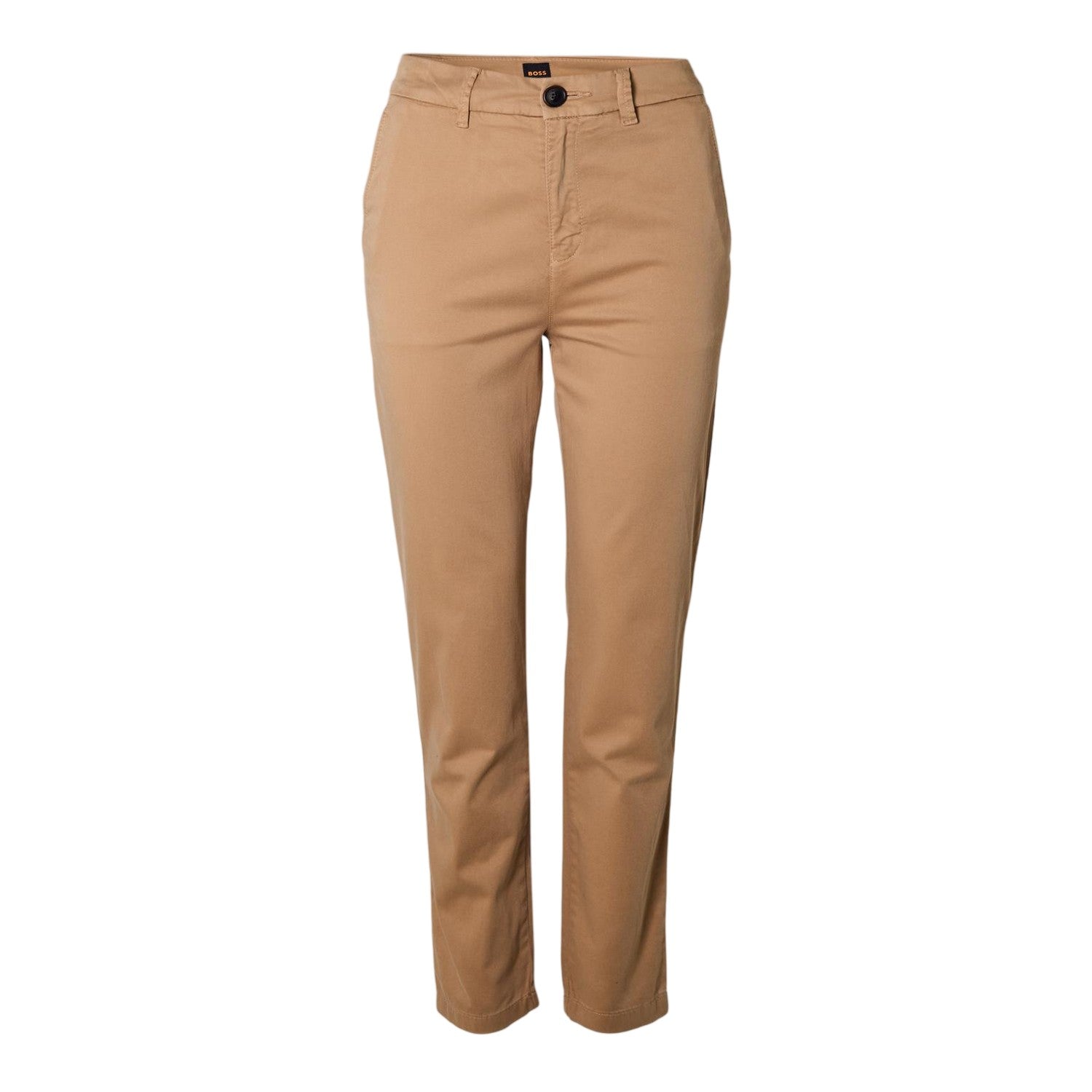 Medium Beige - Front - Boss Mens Slim Chinos