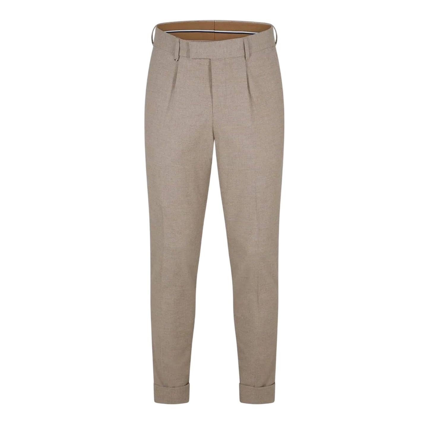 White - Front - Boss Mens C-Genius Pleated Chinos