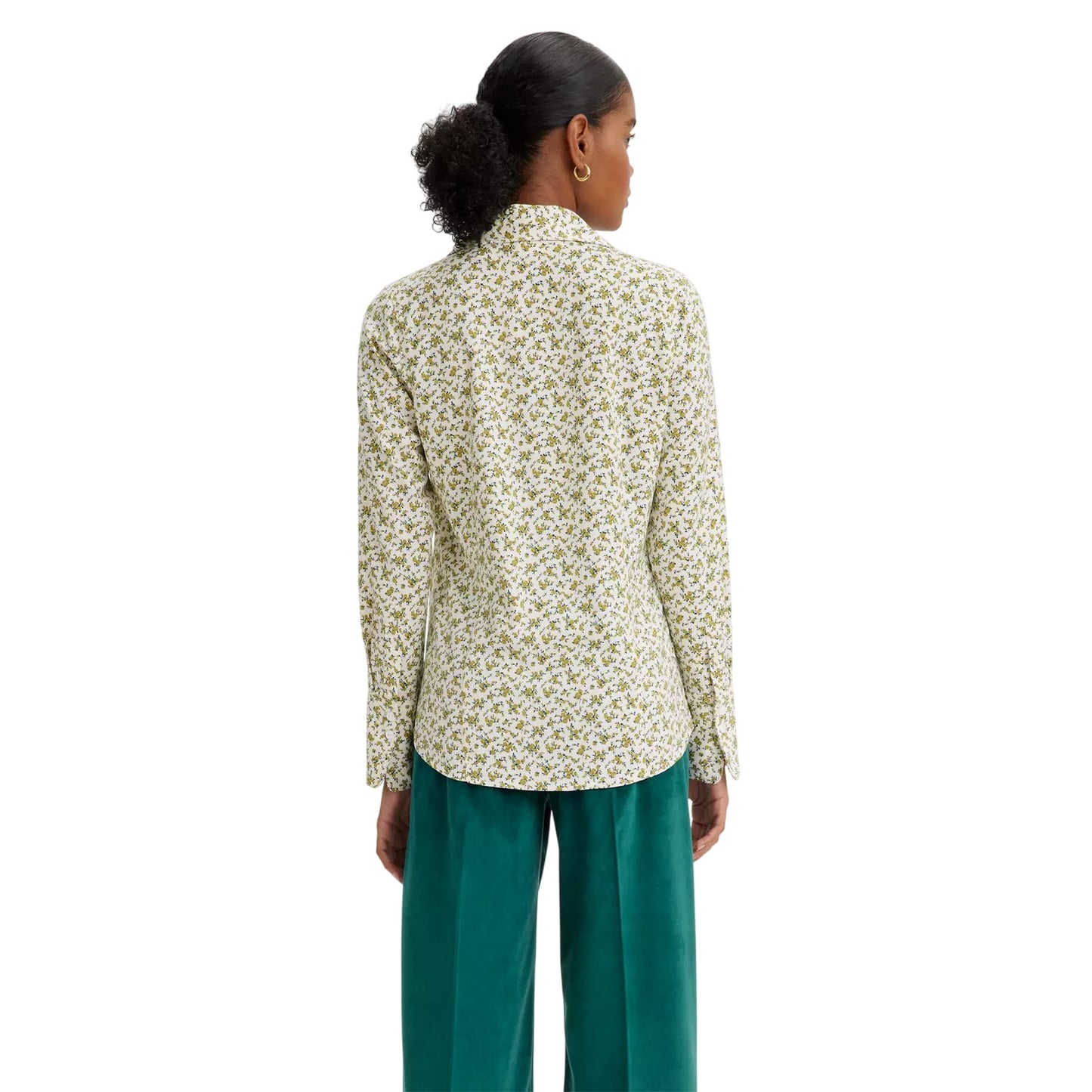 Moss Green - Back - Levis Womens-Ladies Elodie Regular Blouse