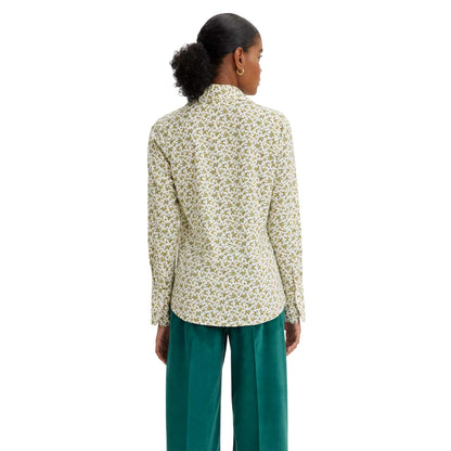 Moss Green - Back - Levis Womens-Ladies Elodie Regular Blouse