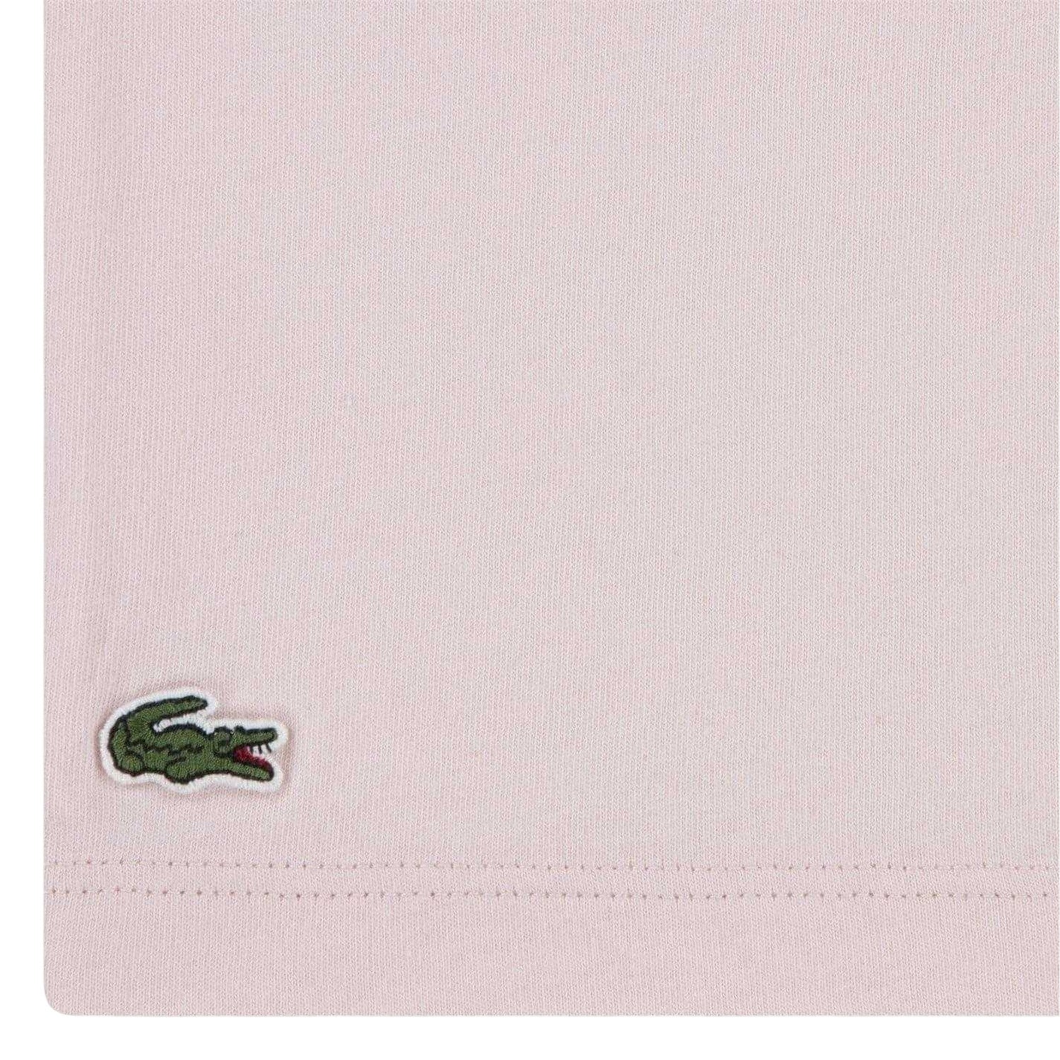 White - Side - Lacoste Childrens-Kids Paris Logo Regular T-Shirt