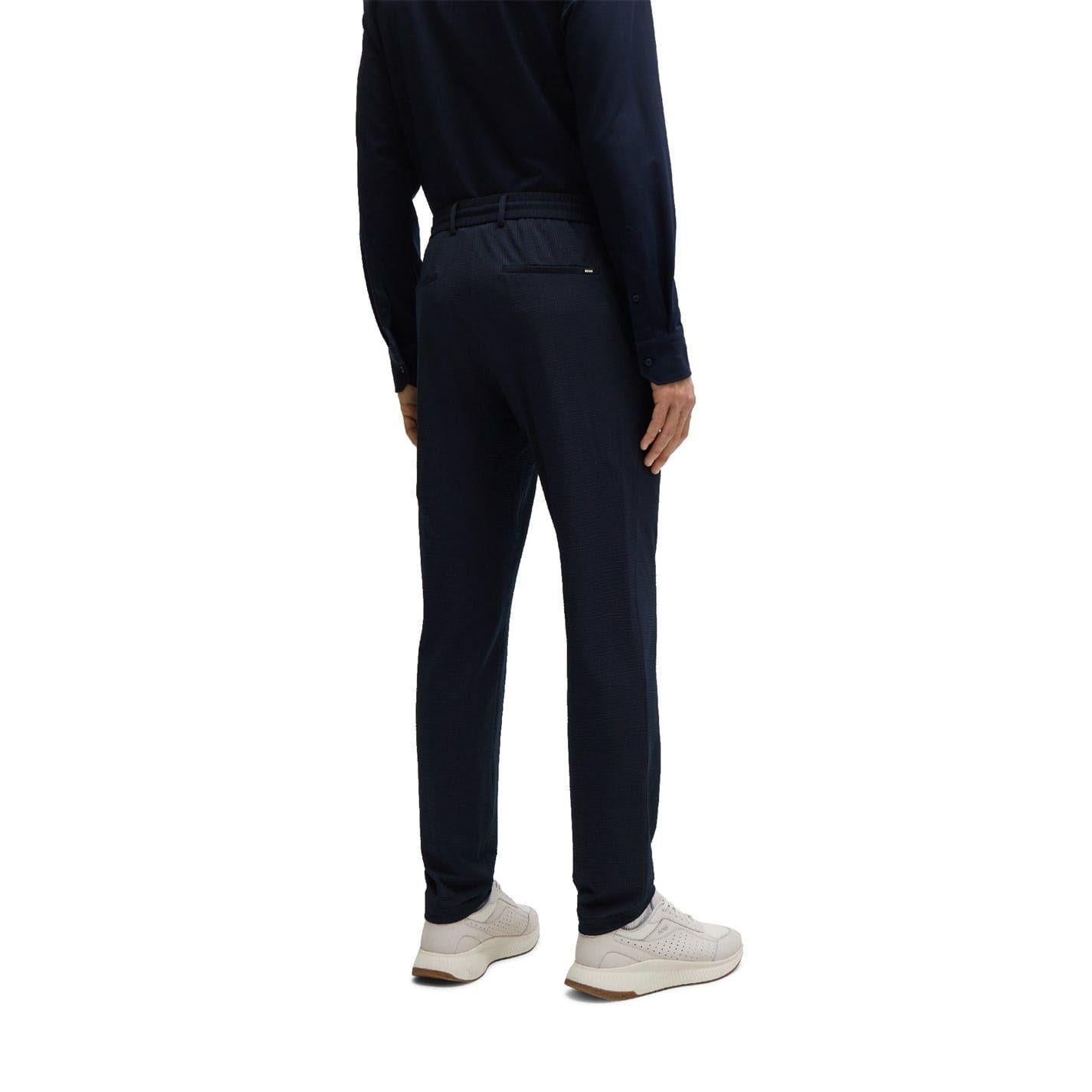 Dark Blue - Back - Boss Mens Genius Chinos