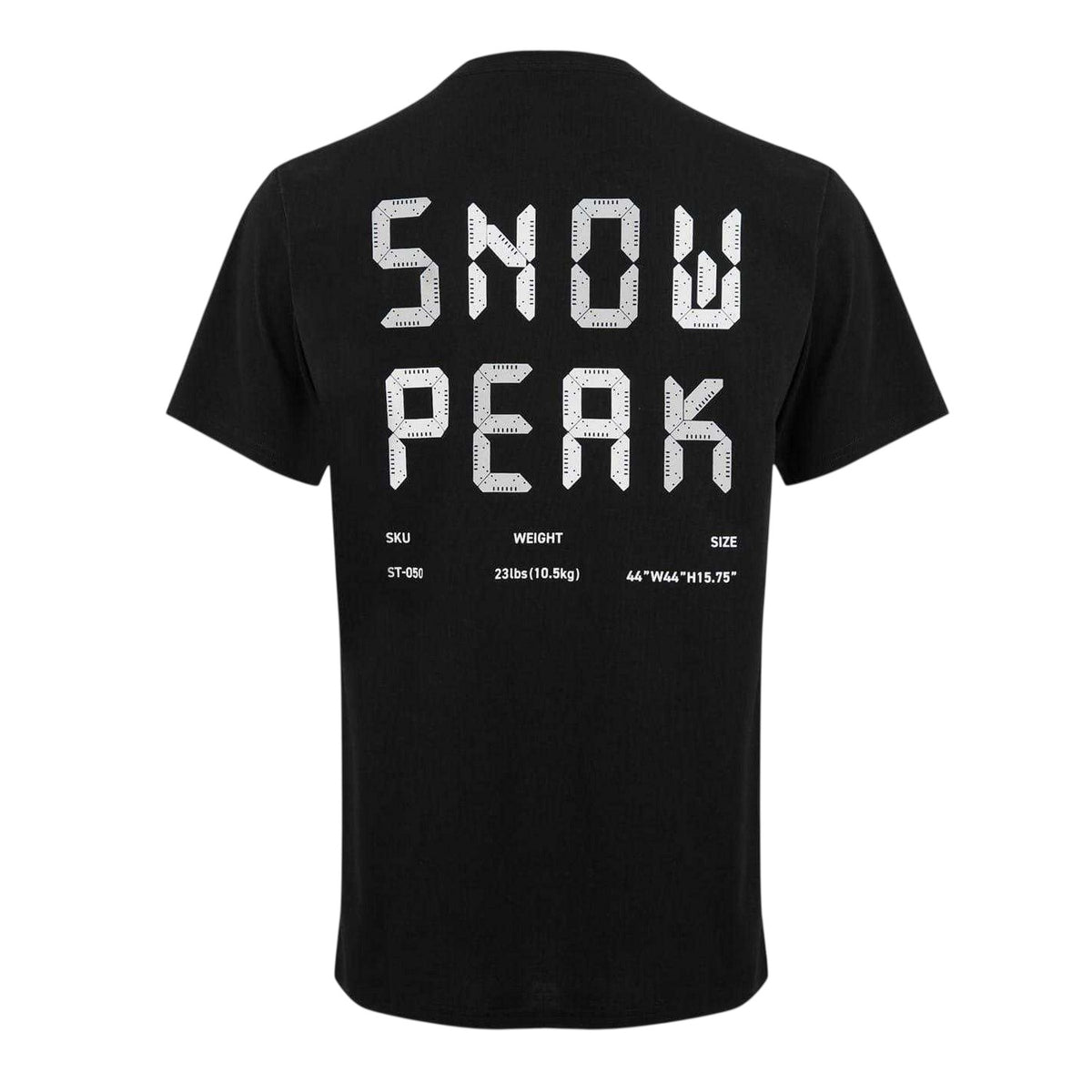 Black - Back - Peak Unisex Adult Crew Neck T-Shirt