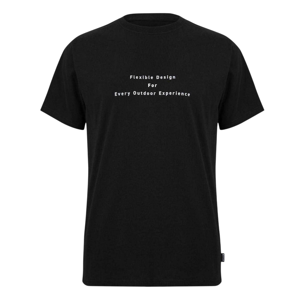 Black - Front - Peak Unisex Adult Crew Neck T-Shirt