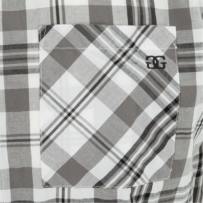 White - Lifestyle - Giorgio Mens Checkered Short-Sleeved Shirt