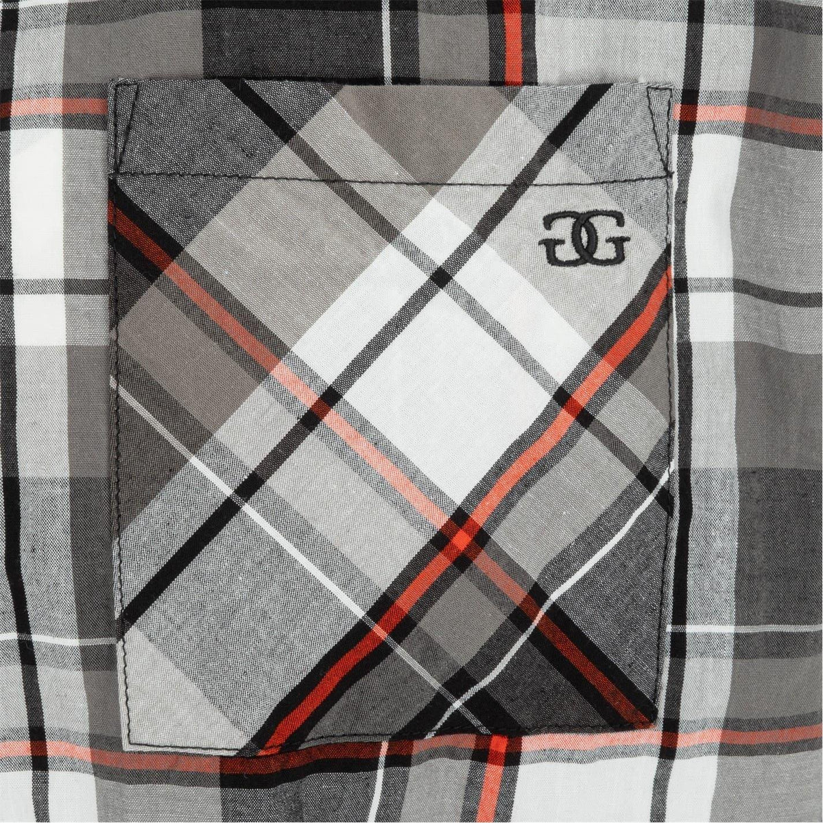 Black-Red - Lifestyle - Giorgio Mens Checkered Short-Sleeved Shirt