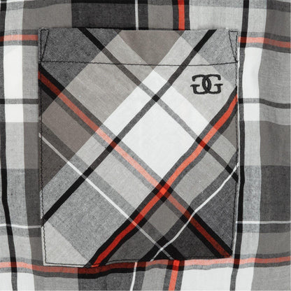 Black-Red - Lifestyle - Giorgio Mens Checkered Short-Sleeved Shirt