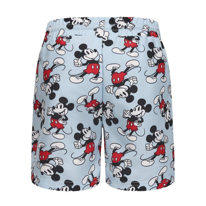 Grey - Back - Mickey Mouse Childrens-Kids Swim Shorts