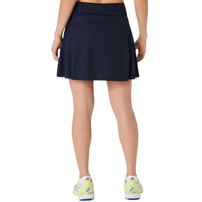 Midnight - Back - Asics Womens-Ladies Logo Match Skort
