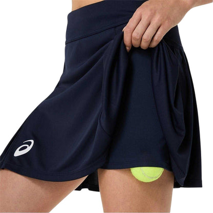 Midnight - Side - Asics Womens-Ladies Logo Match Skort