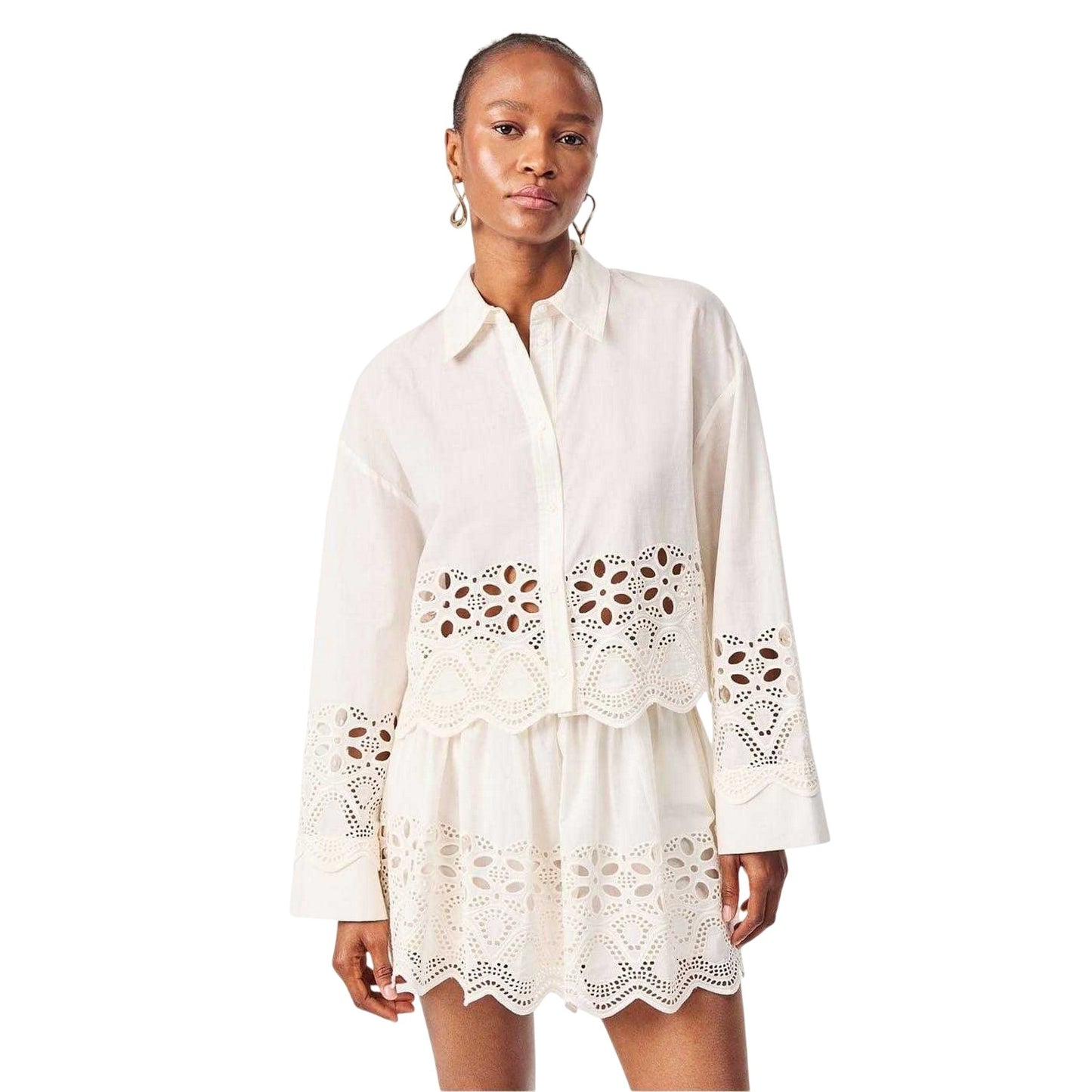 Gardenia - Side - Edited Womens-Ladies Sophia Cotton Blouse