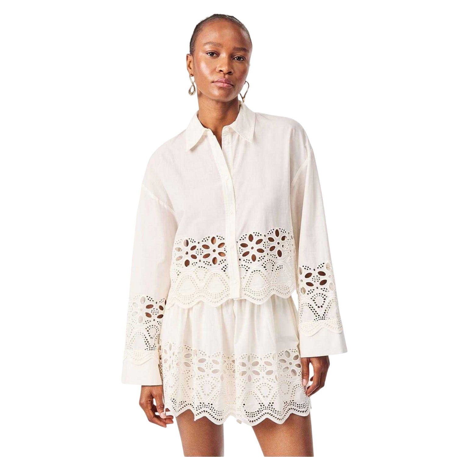 Gardenia - Side - Edited Womens-Ladies Sophia Cotton Blouse