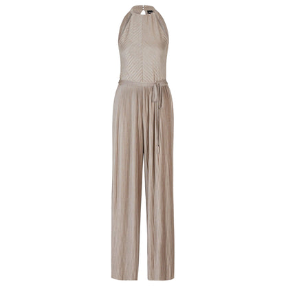 Beige - Front - Hugo Boss Womens-Ladies Exuma Sleeveless Jumpsuit