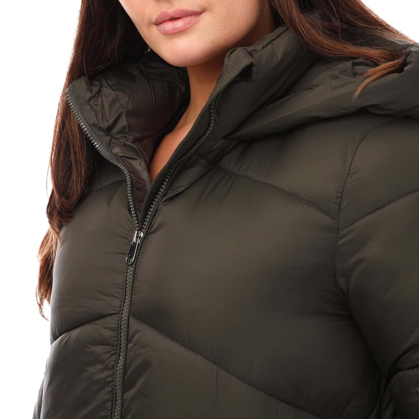 Olive - Lifestyle - Vero Moda Womens-Ladies Uppsala Long Padded Jacket