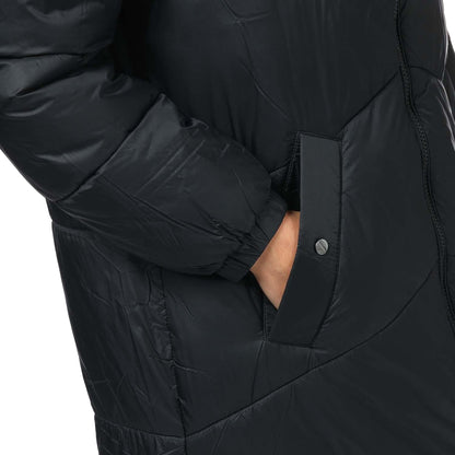 Black - Side - Vero Moda Womens-Ladies Uppsala Long Padded Jacket