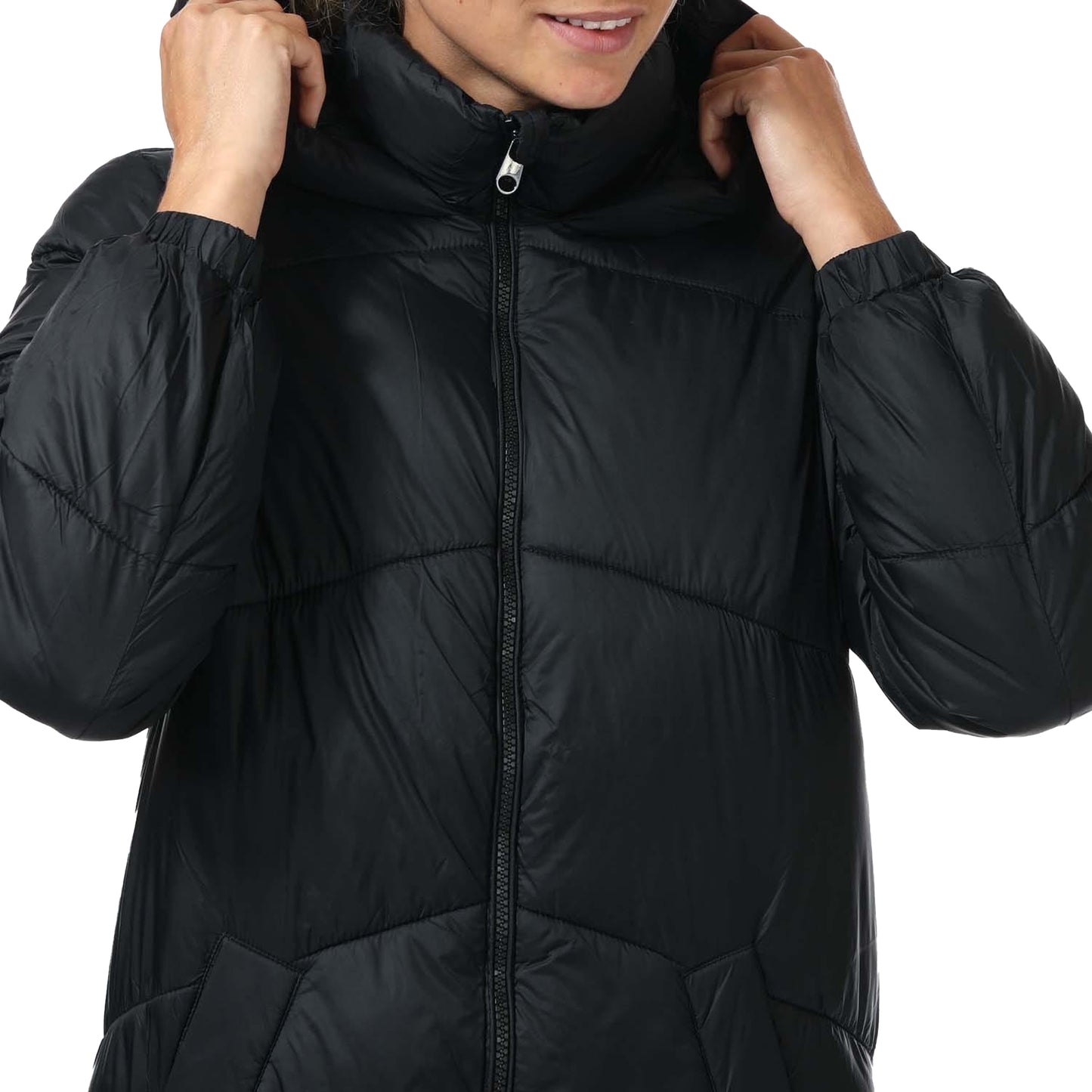 Black - Lifestyle - Vero Moda Womens-Ladies Uppsala Long Padded Jacket