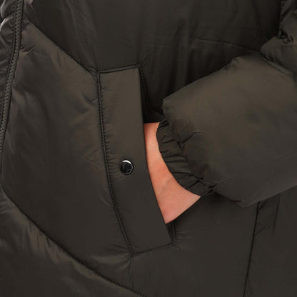 Olive - Side - Vero Moda Womens-Ladies Uppsala Long Padded Jacket