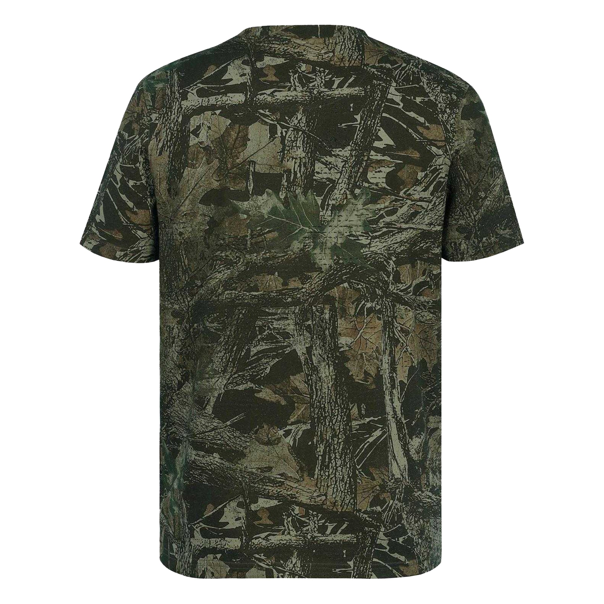 Wood Camo - Back - Firetrap Mens Cotton Short-Sleeved T-Shirt