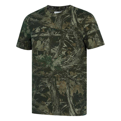 Wood Camo - Side - Firetrap Mens Cotton Short-Sleeved T-Shirt