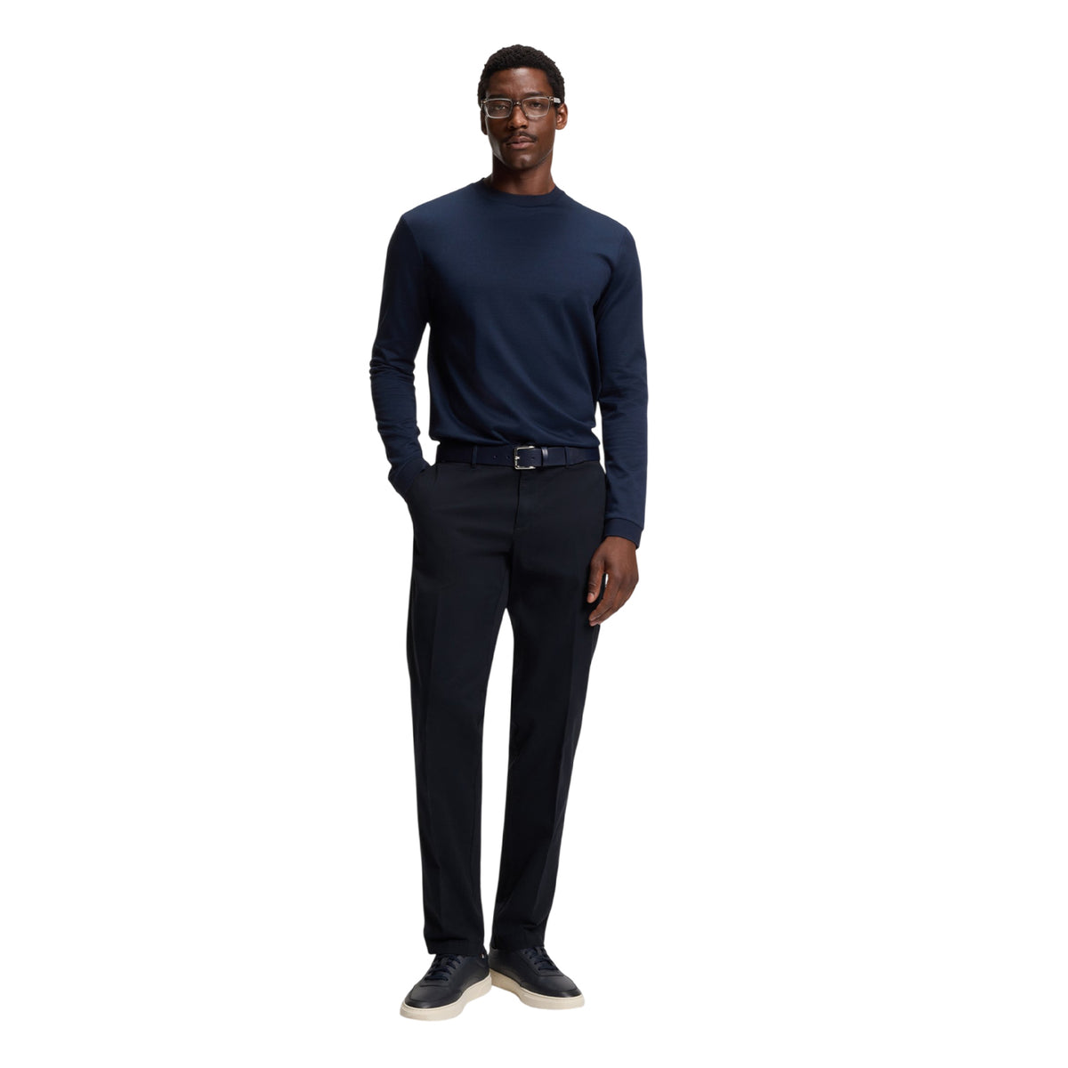 Dark Blue - Lifestyle - Boss Mens Crigan 3 Chinos