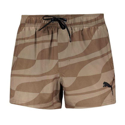 Beige - Front - Puma Mens Camo Swim Shorts
