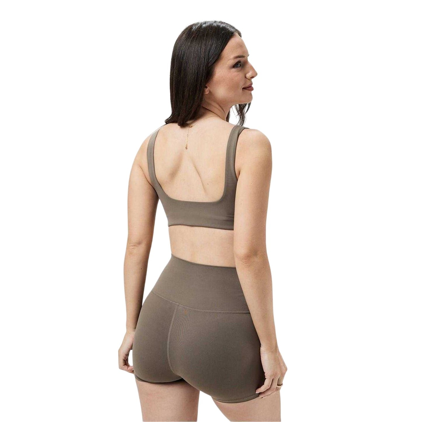 Ash - Back - USA Pro Womens-Ladies Square Neck Sports Bra