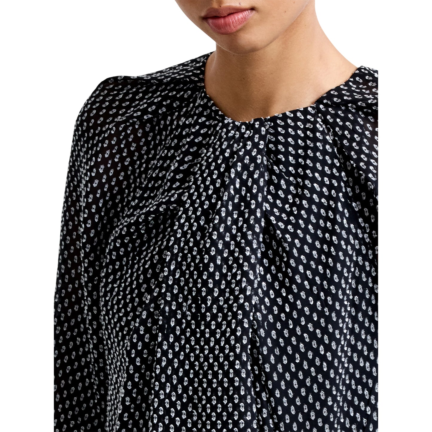 Black - Side - French Connection Womens-Ladies Stacey Blouse